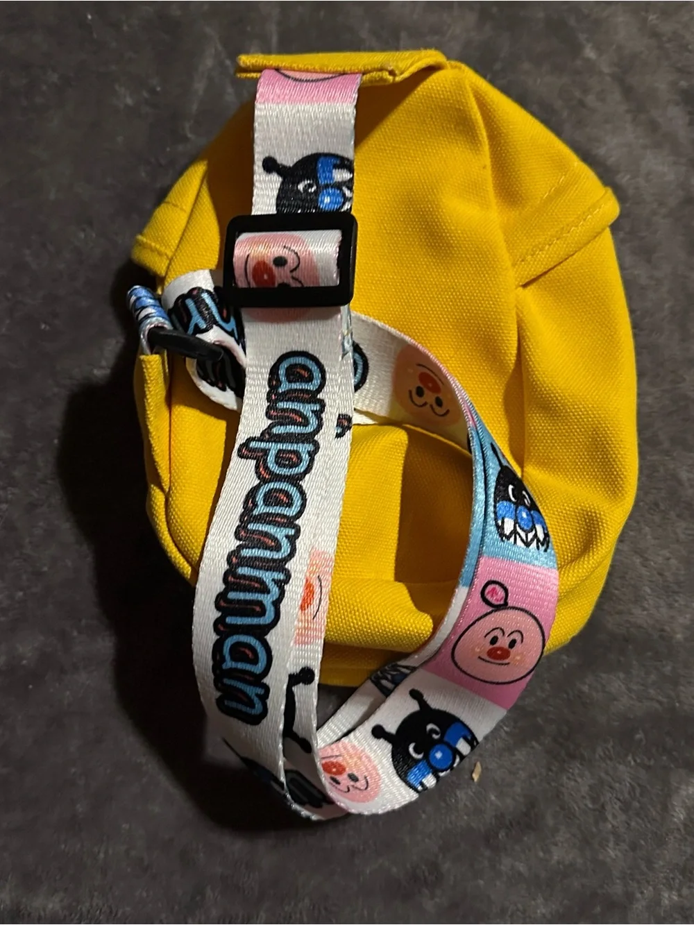 Anpanman Yellow Mini Crossbody Bag Baikinman Dokin-chan Japan Anime Kids